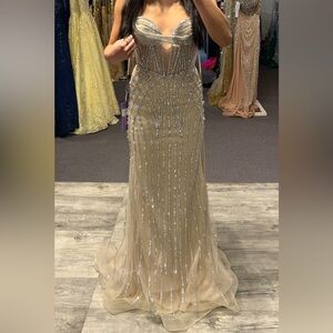 Ladivine Prom Dress CD794 - Platinum